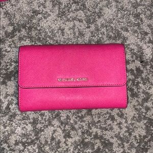 hot pink Michael Kors shoulder bag